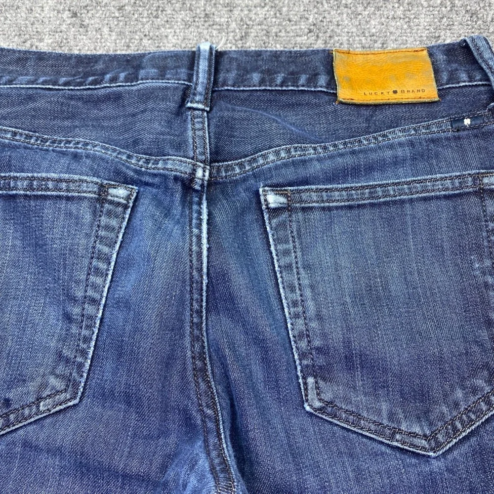 Lucky Brand 121 Heritage Slim Jeans Mens 29x30 Dark Wash Candiani Denim 7M12119